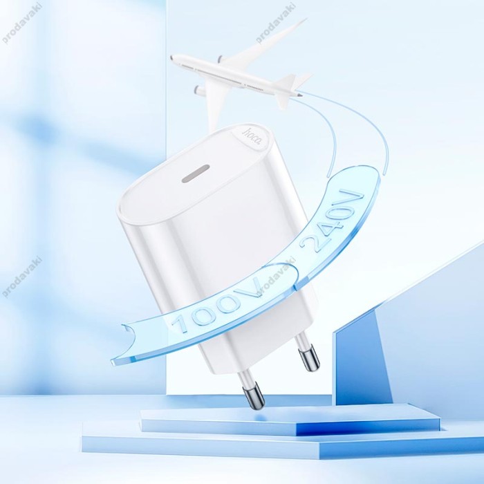 Мережевий зарядний пристрій HOCO C109A Fighter single port charger 20W White