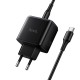 Мережевий зарядний пристрій HOCO C159A Upgrade single-port charger Type-C cable 65W Black