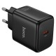 Мережевий зарядний пристрій HOCO N83 Profit single port Type-C cable 60W Black