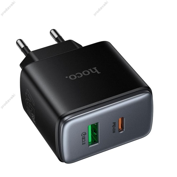 Мережевий зарядний пристрій HOCO C158A Upgrade charger 45W Black