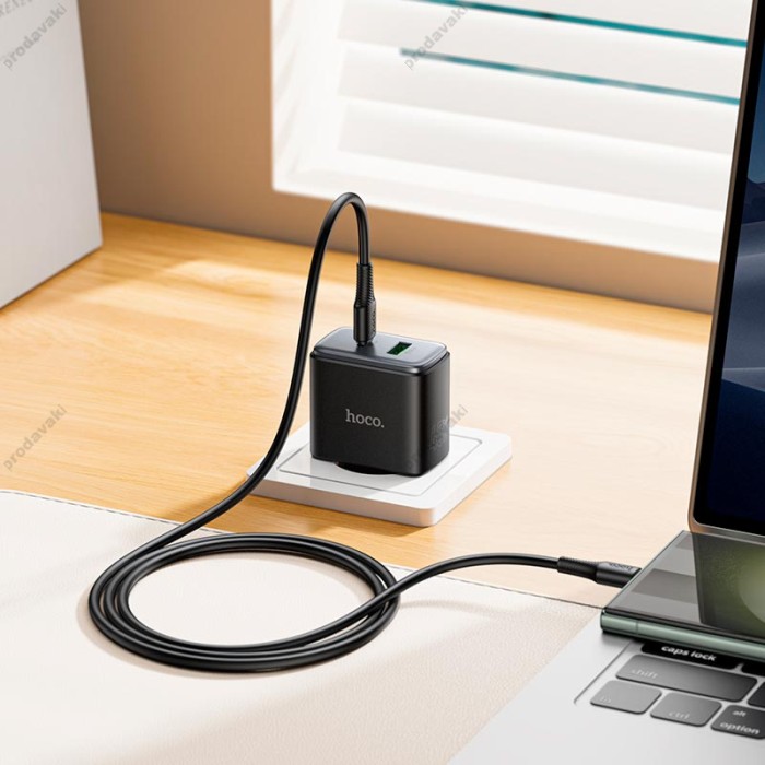 Мережевий зарядний пристрій HOCO C158A Upgrade charger 45W Black