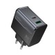Мережевий зарядний пристрій HOCO CS74A Star Speed charger 45W Black