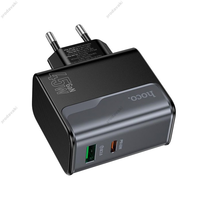 Мережевий зарядний пристрій HOCO CS74A Star Speed charger 45W Black