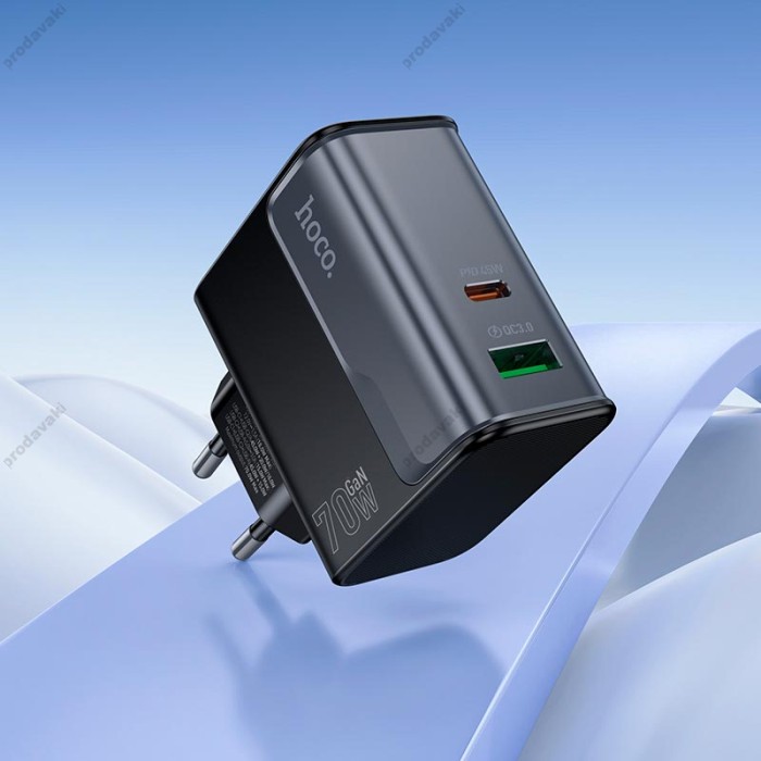 Мережевий зарядний пристрій HOCO CS74A Star Speed charger 45W Black