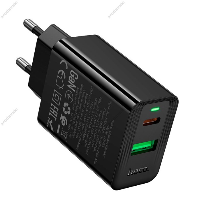 Мережевий зарядний пристрій HOCO CS95A Leader charger 30W Black