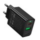 Мережевий зарядний пристрій HOCO CS95A Leader charger 30W Black