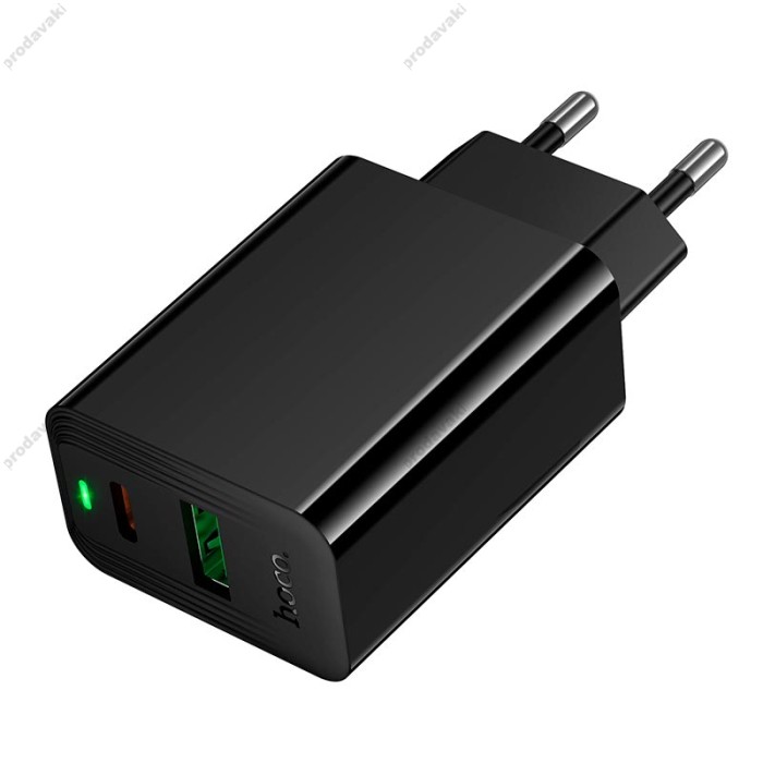 Мережевий зарядний пристрій HOCO CS95A Leader charger 30W Black