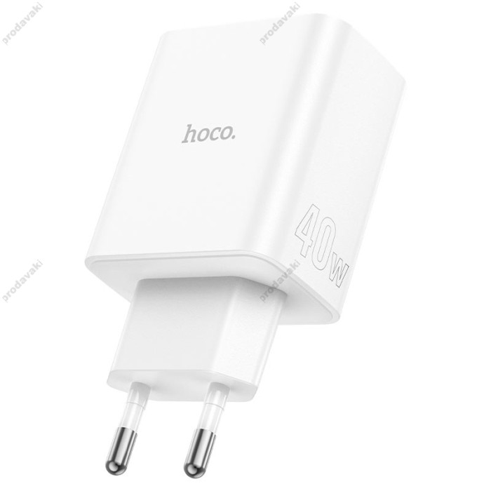 Мережевий зарядний пристрій HOCO C126A Pure power three-port 40W White