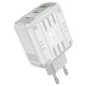 Мережевий зарядний пристрій HOCO C139A Rock charger 65W White