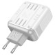 Мережевий зарядний пристрій HOCO C139A Rock charger 65W White