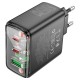 Мережевий зарядний пристрій HOCO CS44A Smart charger 65W Black