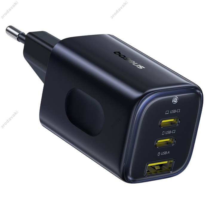 Мережевий зарядний пристрій Baseus PicoGo AE11 Fast Charger 2C+U 67W Black E0121200