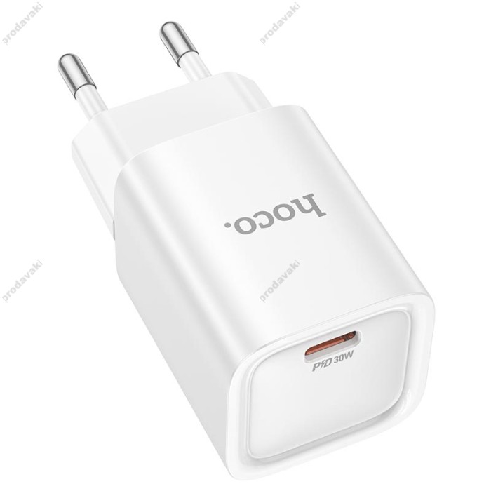 Мережевий зарядний пристрій HOCO C148A Charm single port charger 30W White