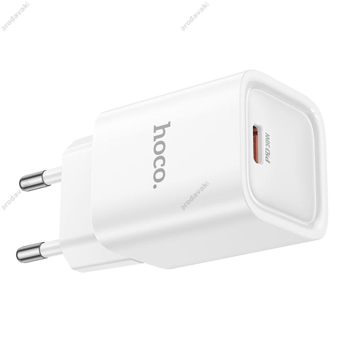 Мережевий зарядний пристрій HOCO C148A Charm single port charger 30W White