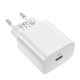 Мережевий зарядний пристрій HOCO C76A Speed source Lightning cable 18W White