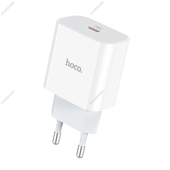 Мережевий зарядний пристрій HOCO C76A Speed source Lightning cable 18W White