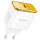 Мережевий зарядний пристрій HOCO CS41A Smart Lightning cable 35W White
