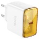 Мережевий зарядний пристрій HOCO CS41A Smart Lightning cable 35W White