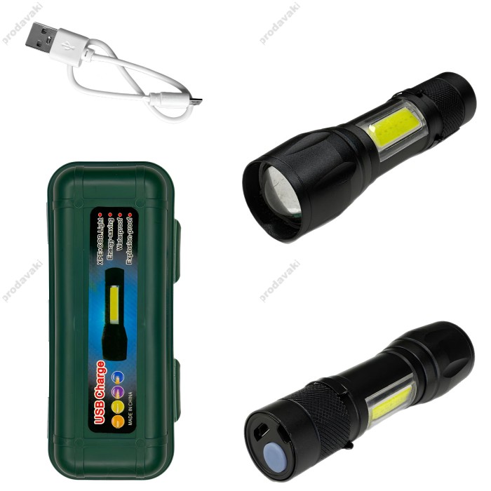 Ліхтарик ручний CH LED 512 Black