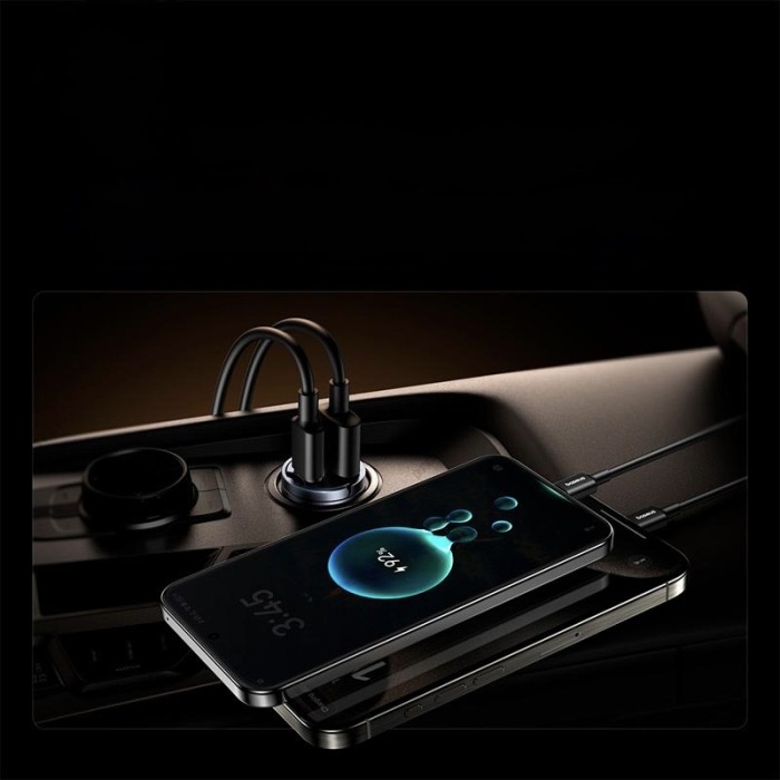 Автомобільний зарядний пристрій Baseus Tiny Star Mini Car Charger (U+C) 30W Black C00035001121-02