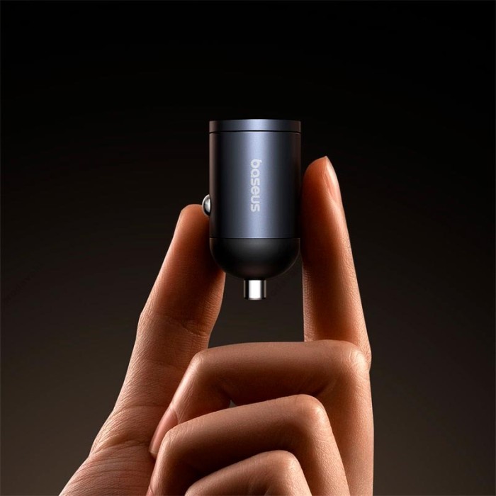 Автомобільний зарядний пристрій Baseus Tiny Star Mini Car Charger 2C 30W Black C00035001121-03