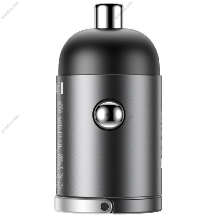 Автомобільний зарядний пристрій Baseus Tiny Star Mini PPS Car Charge 30W Black VCHX-B0G