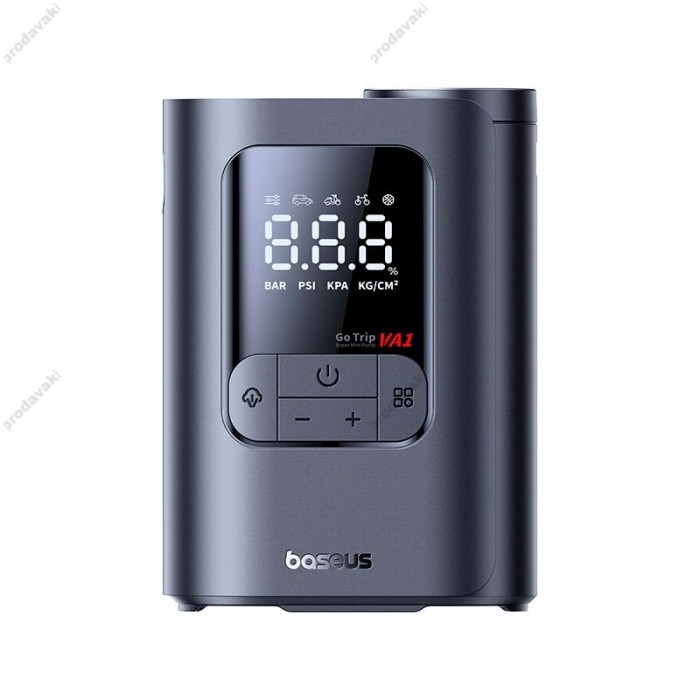 Автомобільний компресор насос Baseus GoTrip VA1 Super Mini Wired Inflator 22-Cylinder Black C0119701