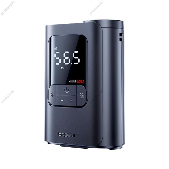 Автомобільний компресор насос Baseus GoTrip VA1 Super Mini Wired Inflator 22-Cylinder Black C0119701