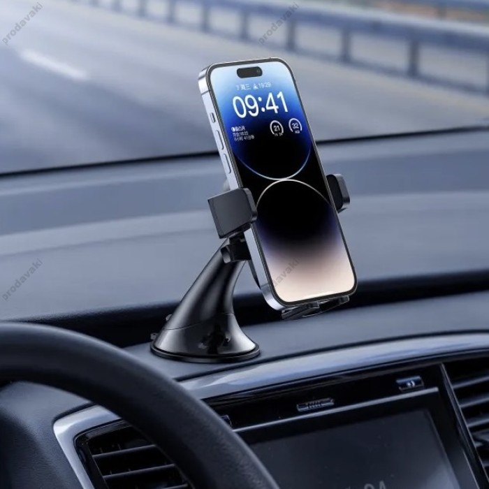 Автомобільний тримач XO C120 Instrument panel small suction cup holder Black