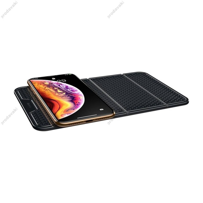 Антиковзний складаний килимок тримач для телефонів Baseus Folding Bracket Antiskid Pad Black SUWNT-01