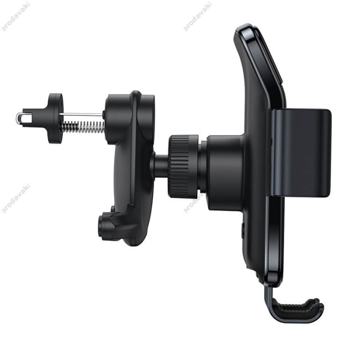 Автомобільний тримач Baseus Smart Solar Power Wireless Car Mount Electric Holder Black SUZG000001