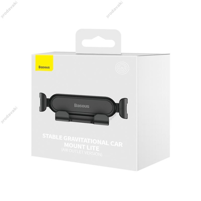Автомобільний тримач Baseus Stable Gravitational Car Mount Lite (Air Outlet Version) Black SUWX010001