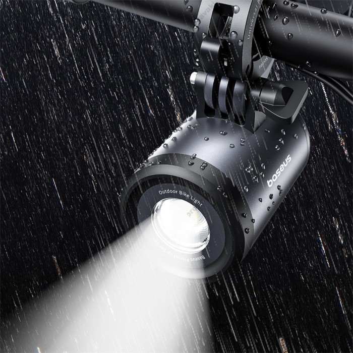 Тримач телефону для велосипеда/мотоцикла Baseus PrimeTrip Series Dual-Color Bike Light Black C12569000121-00