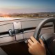 Автомобільний тримач Baseus T-Space Solar Electric Car Mount Black C40351300111-00