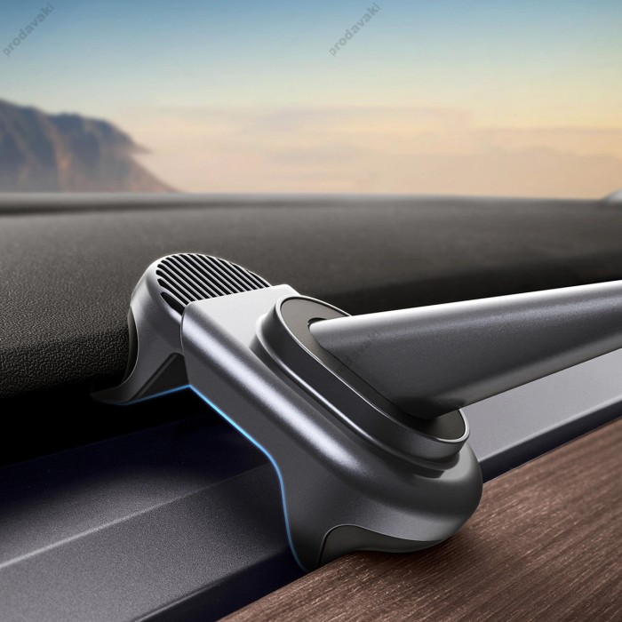 Автомобільний тримач Baseus T-Space Solar Electric Car Mount Black C40351300111-00