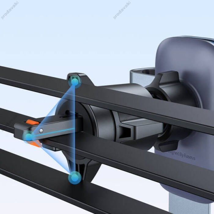 Автомобільний тримач Baseus Metal Age 3 Gravity Car Mount (Air Vent Version) Grey C40467600811-00