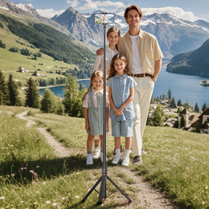 Монопод-трипод ACEFAST E31 sselfie stick with automatic tripod 1.71m Black