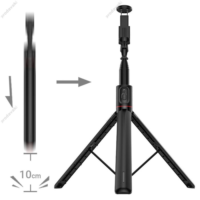 Монопод-трипод ACEFAST E31 sselfie stick with automatic tripod 1.71m Black