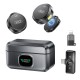 Бездротовий мікрофон XO MC12 Smart Charging Case and Lightning Type-C 2 мікрофона Black