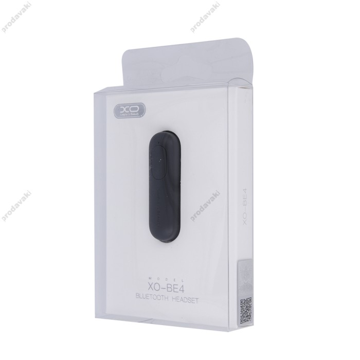 Бездротова Bluetooth гарнітура XO BE4 earphone BT 4.2 Black