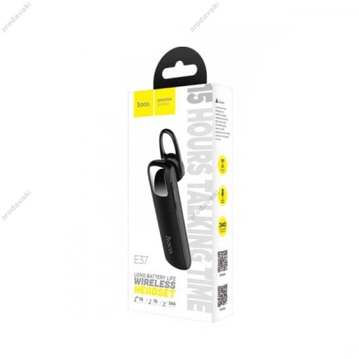 Бездротова Bluetooth гарнітура HOCO E37 Gratified BT 4.2 Black
