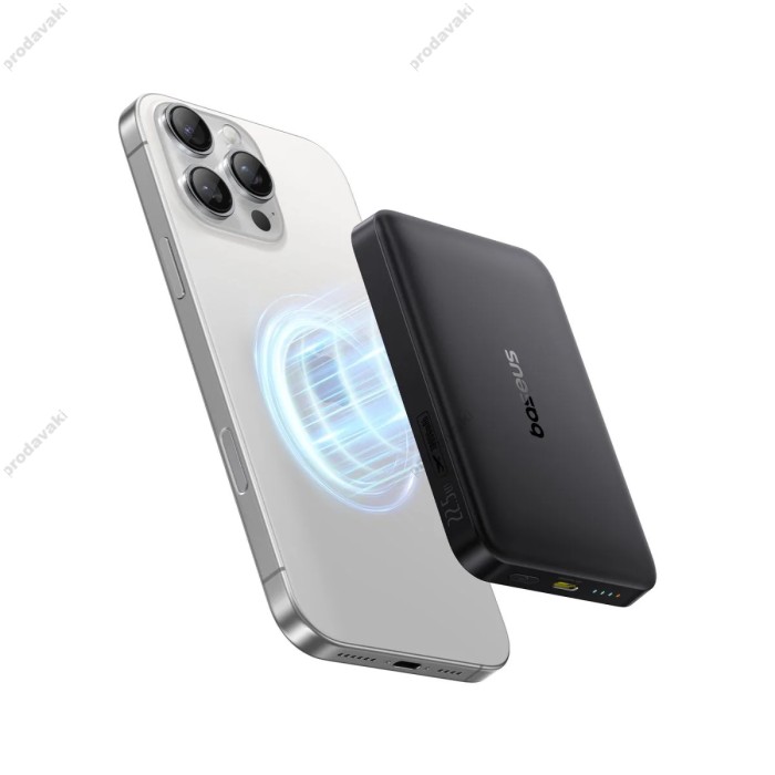 Повербанк портативний акумулятор Power bank Baseus EnerFill FM12 Qi2 Magnetic 22.5W 10000 mAh Black E0028500