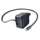 Мережевий зарядний пристрій Baseus EnerCore CJ11 Fast Charger Retractable Cable 3C 67W Black E0121E00