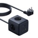 Подовжувач мережі фільтр Baseus Baseus EnerFill FA11 Cube Power Strip 3AC+1U+1C 67W 1.5m EU Black E00082100123-00