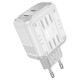 Мережевий зарядний пристрій Hoco C137A Rock charger 45W White