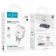 Мережевий зарядний пристрій Hoco C137A Rock charger 45W White