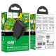 Мережевий зарядний пристрій Hoco CS62A Bright PD charger 45W Black