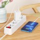 Мережевий зарядний пристрій Hoco N23 Astral Lightning cable 45W White