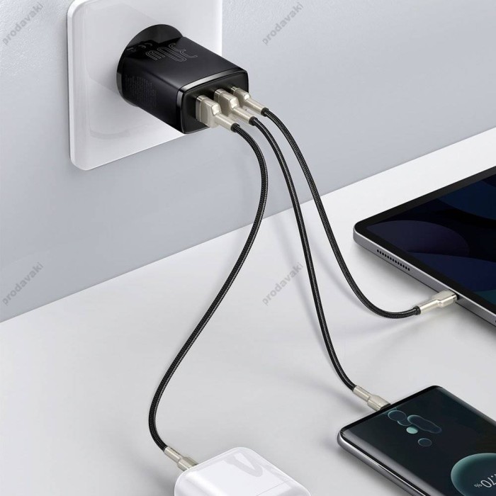 Мережевий зарядний пристрій Baseus Compact Quick Charger 30W Black CCXJ-E01