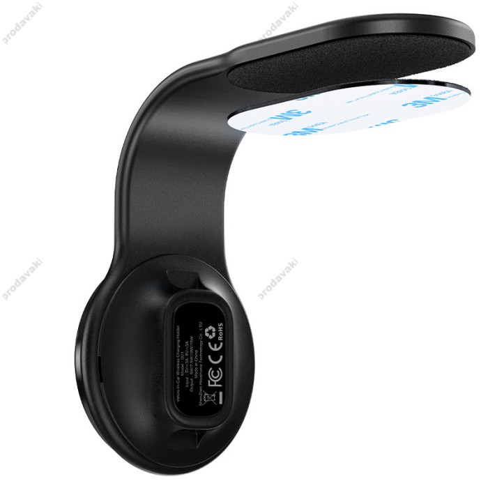 Автомобільний тримач ACEFAST D21 Velcro in-car wireless charging holder Black